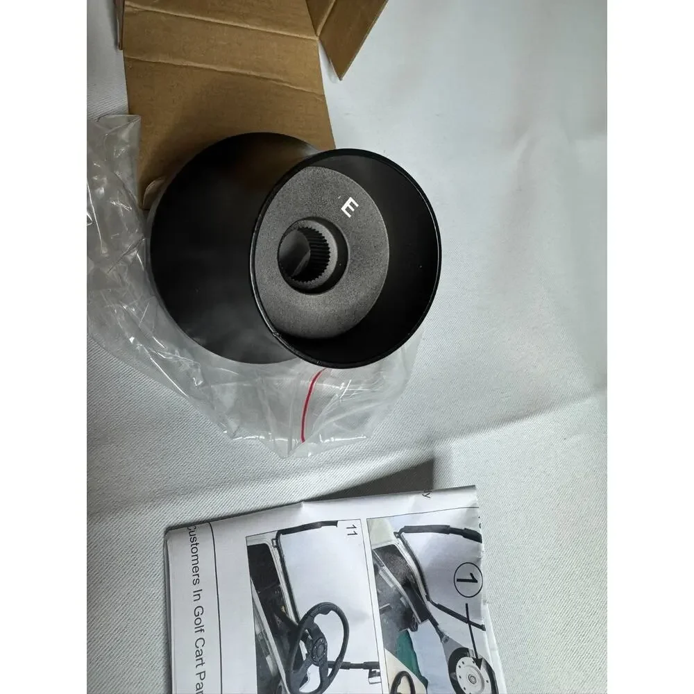 10L0L Black Golf Cart Steering Wheel Adapter for EZGO RXV TXT Valor Marathon